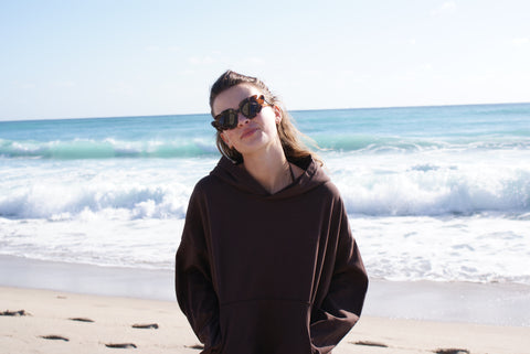 Hoodie in Teddy