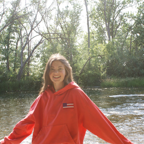 SM Logo American Flag Hoodie
