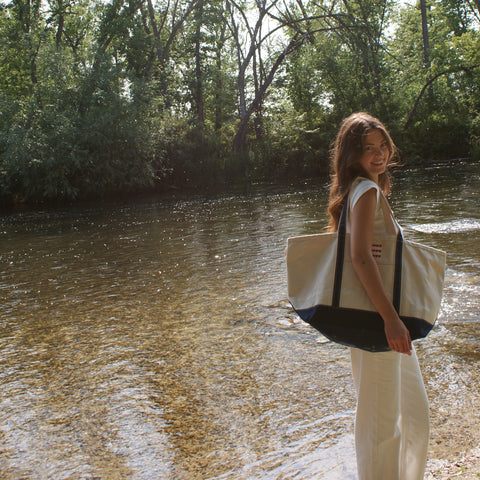 SM Logo American Flag Tote Bag