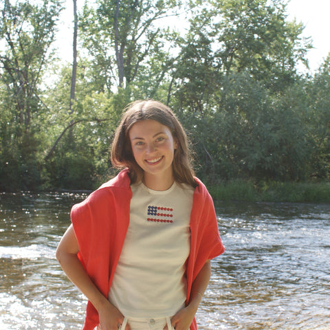 SM Logo American Flag Hoodie