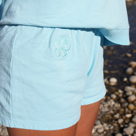 Sweat Shorts in Ocean