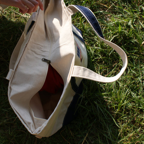 SM Logo American Flag Tote Bag