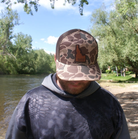 Idaho Leather Patch Snapback