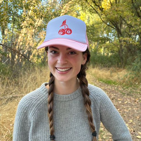 Red 8 Ball Cherry Trucker