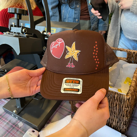 Custom Galentine's Trucker