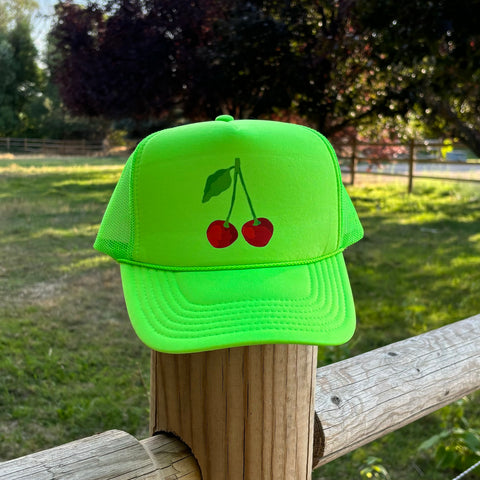 Cherry Sample Sale Trucker