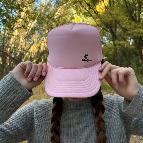 Black + White Cowgirl Trucker