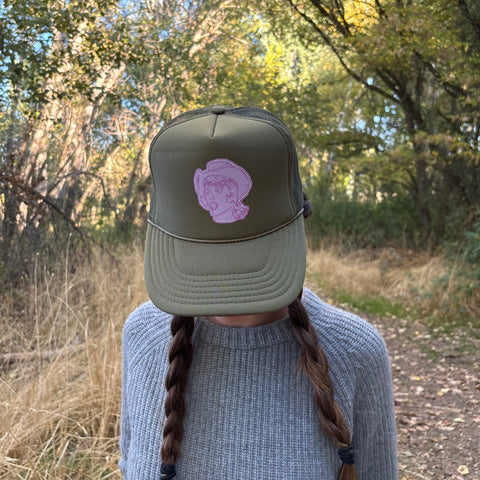 Pink Cowgirl Trucker