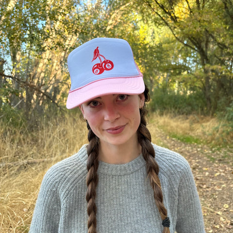 Red 8 Ball Cherry Trucker