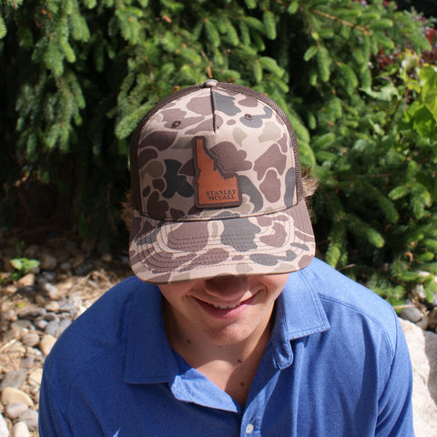 Idaho Leather Patch Snapback