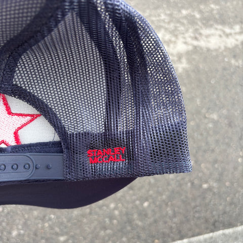 Embroidered Star Hat - Navy