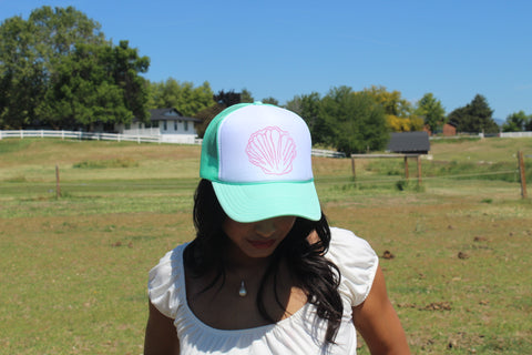 Pink Shell Trucker